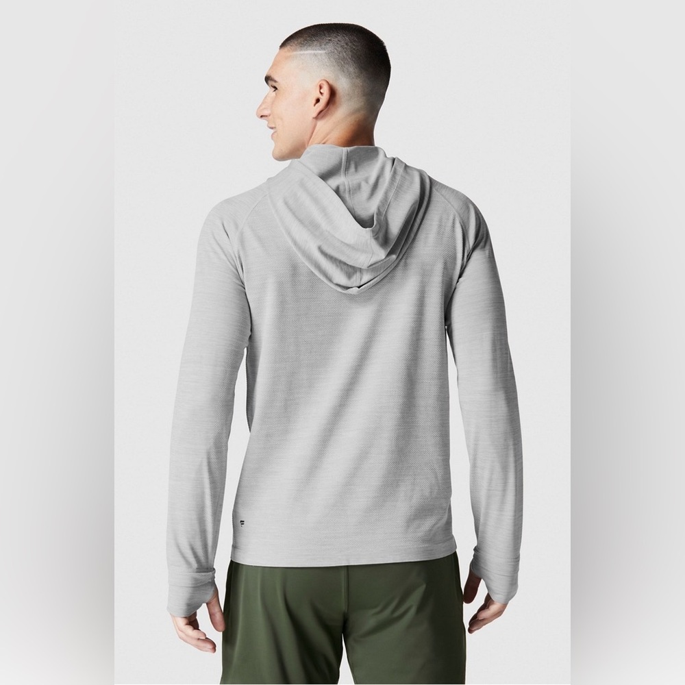 Fabletics Light Grey The Training Day Quarter Zip - image 3